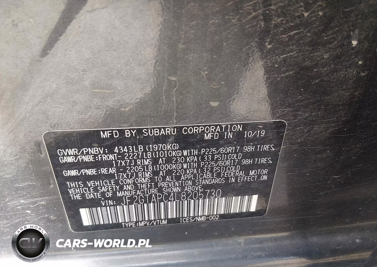 2020 Subaru Crosstrek Premium VIN:JF2GTAPC4L8205730 - 9