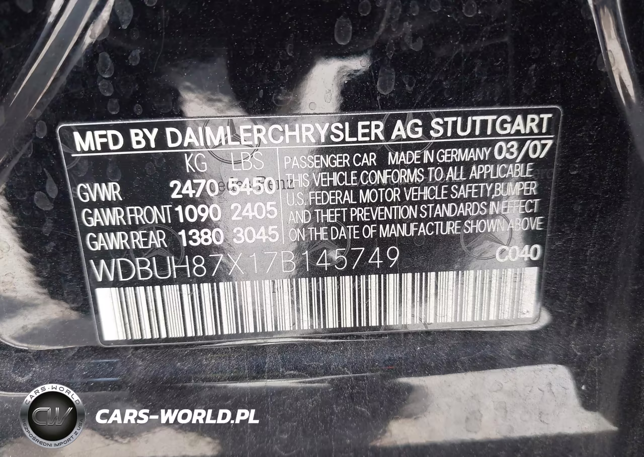 2007 Mercedes-Benz E 350 4Matic VIN:WDBUH87X17B145749 - 9