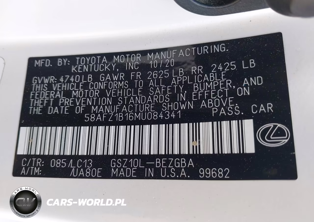 2021 Lexus Es 350 Ultra Luxury VIN:58AFZ1B16MU084341 - 9