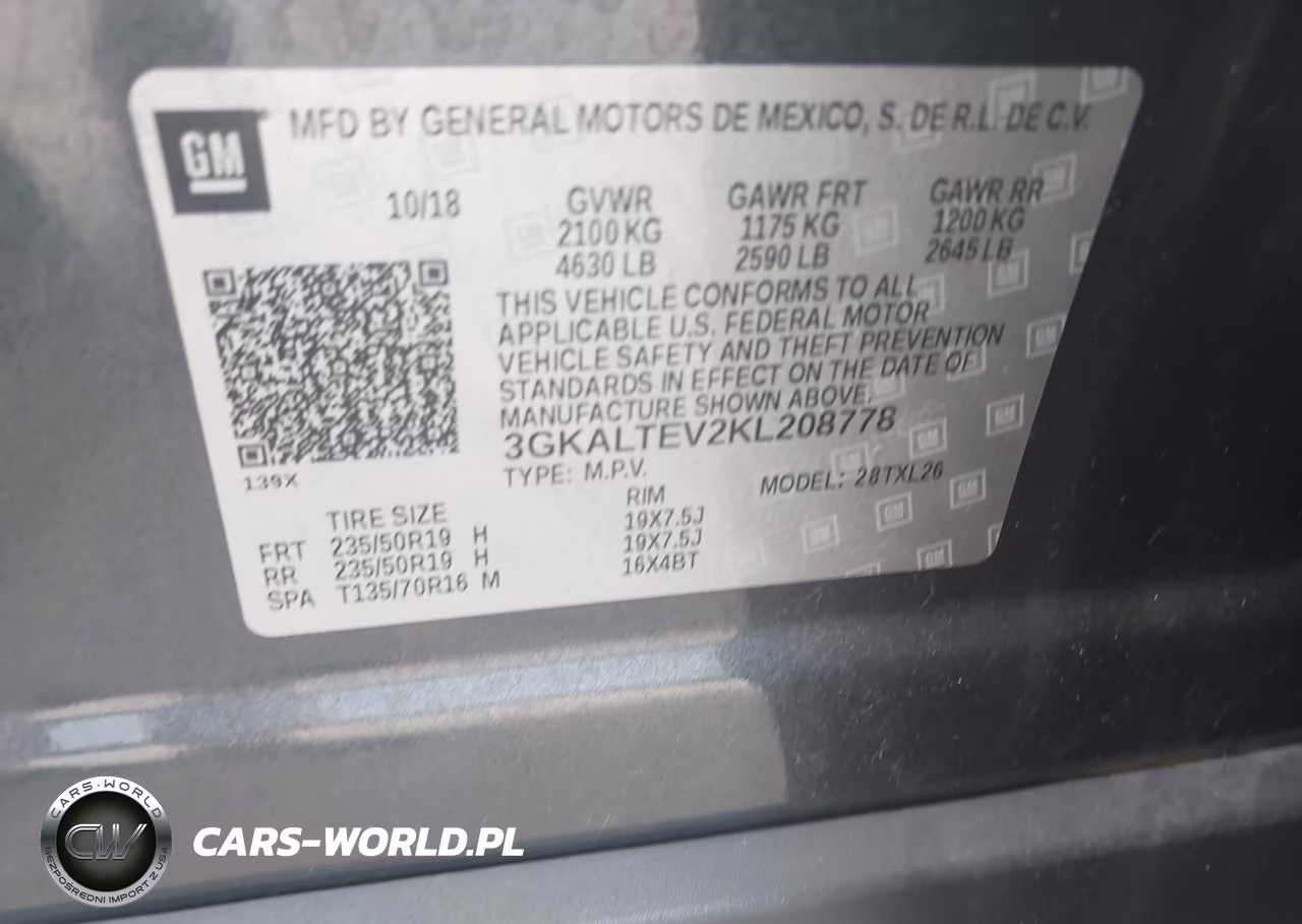 2019 GMC Terrain Sle VIN:3GKALTEV2KL208778 - 9