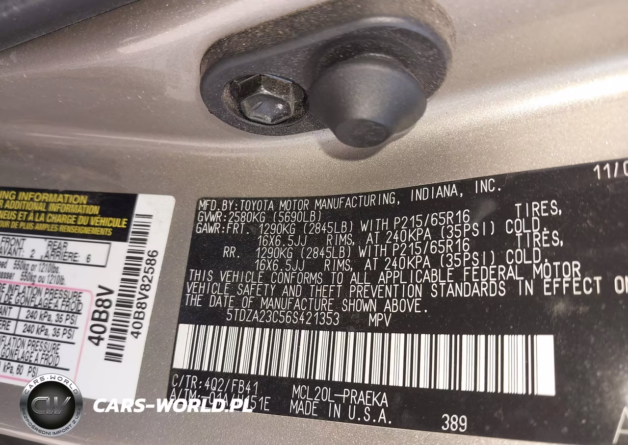 2006 Toyota Sienna Ce VIN:5TDZA23C56S421353 - 9