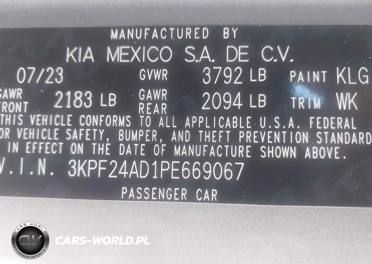 2023 Kia Forte Lxs VIN:3KPF24AD1PE669067 - 9