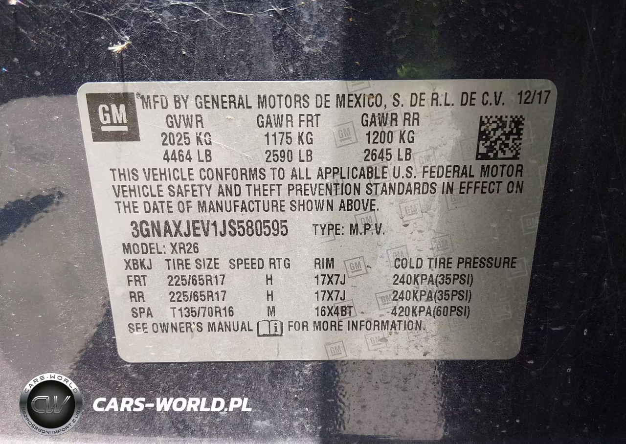 2018 Chevrolet Equinox Lt VIN:3GNAXJEV1JS580595 - 9