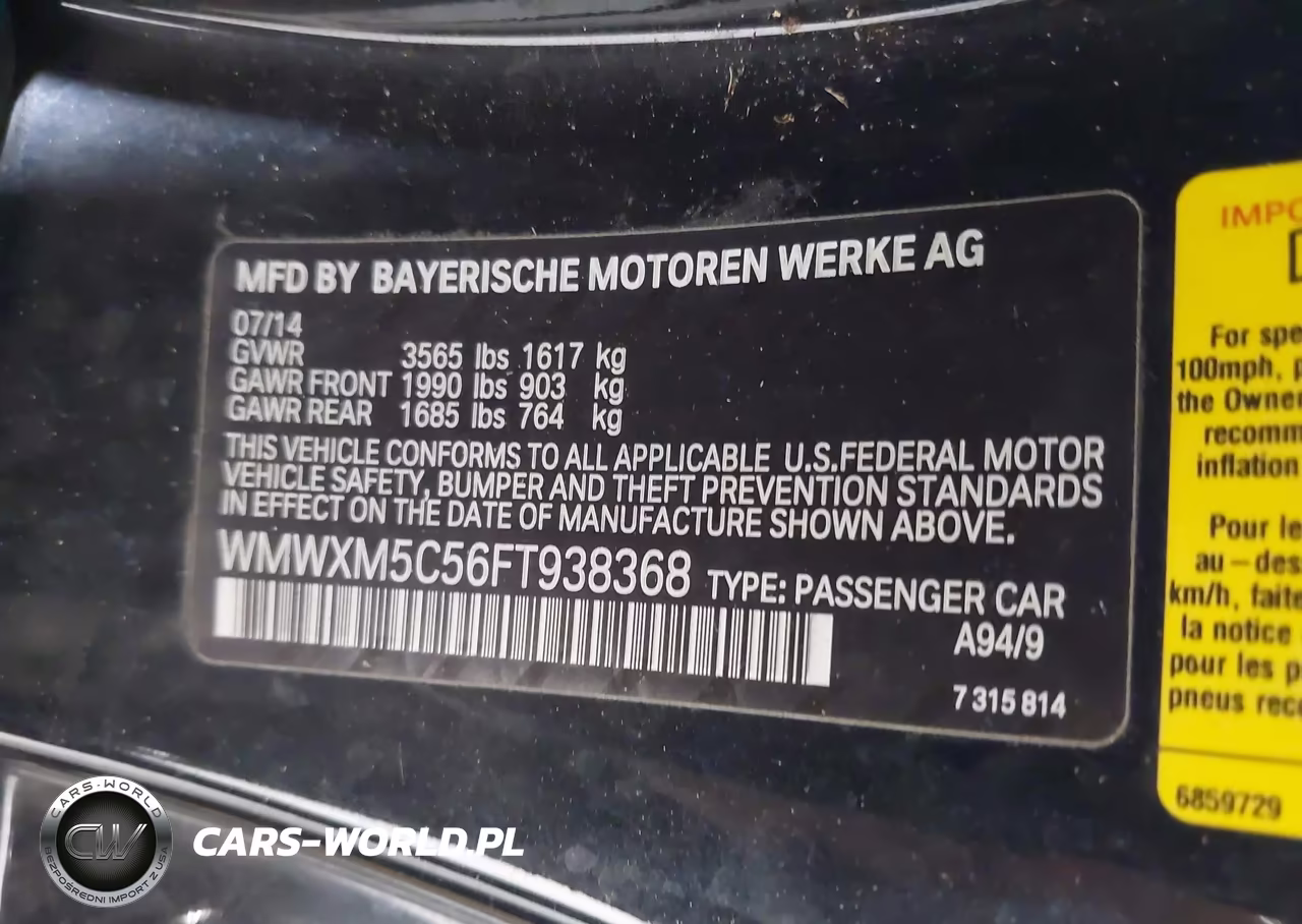 2015 Mini Hardtop Cooper VIN:WMWXM5C56FT938368 - 9