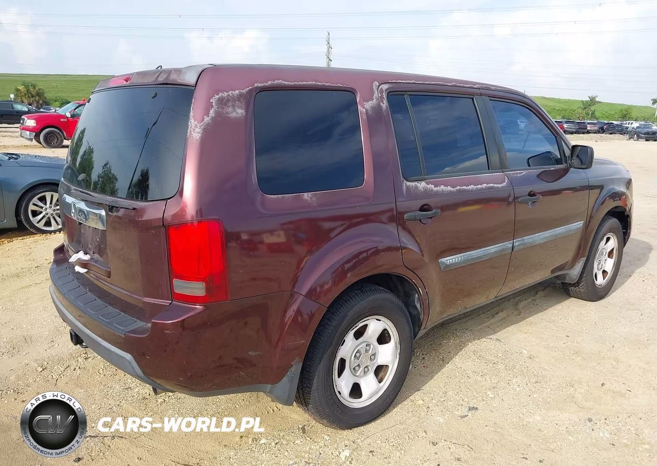 2011 Honda Pilot Lx VIN:5FNYF3H29BB048996 - 4