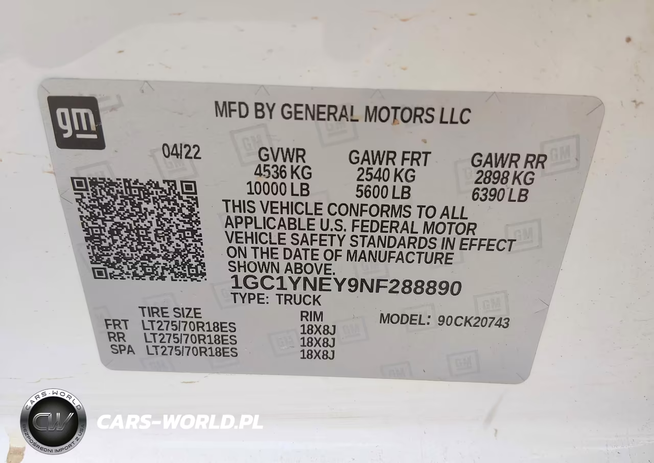 2022 Chevrolet Silverado 2500Hd VIN:1GC1YNEY9NF288890 - 9