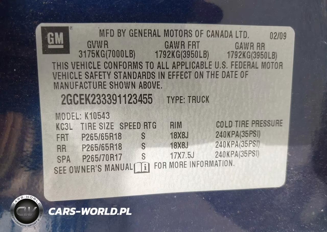 2009 Chevrolet Silverado 1500 Lt VIN:2GCEK233391123455 - 9
