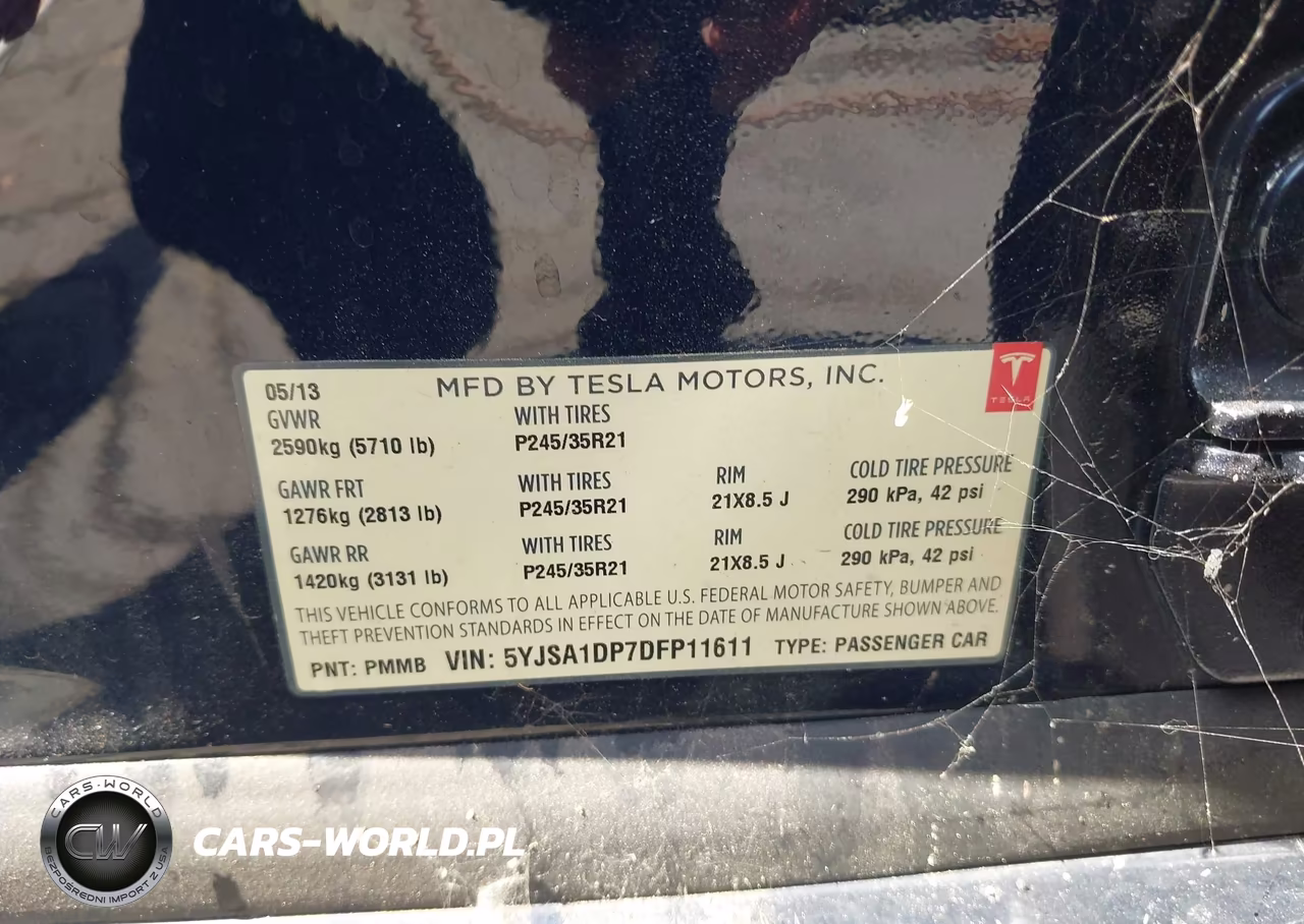2013 Tesla Model S Performance VIN:5YJSA1DP7DFP11611 - 9