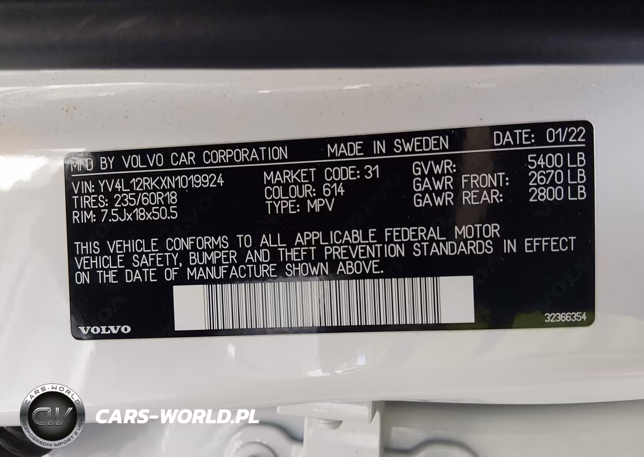 2022 Volvo Xc60 B5 Momentum VIN:YV4L12RKXN1019924 - 9