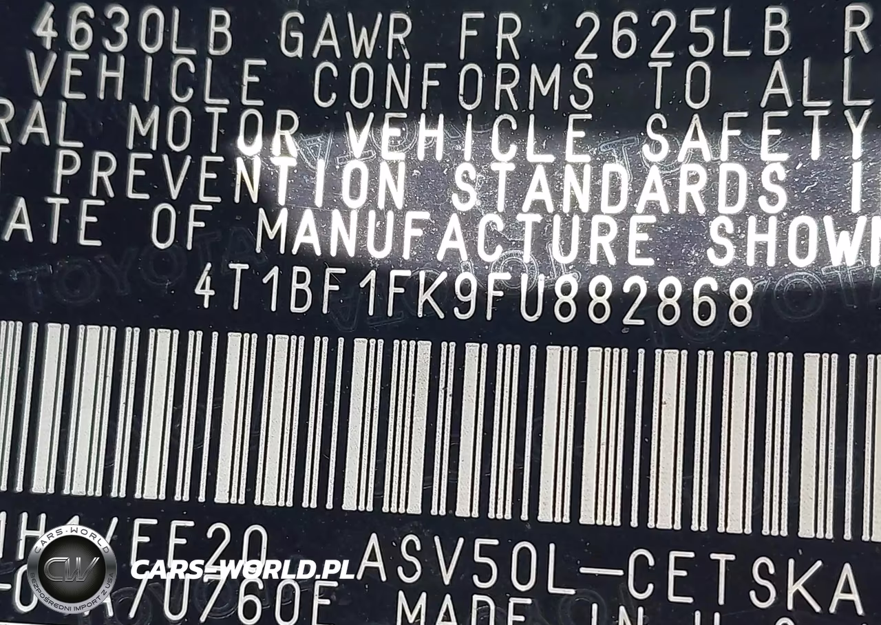 2015 Toyota Camry Se VIN:4T1BF1FK9FU882868 - 9