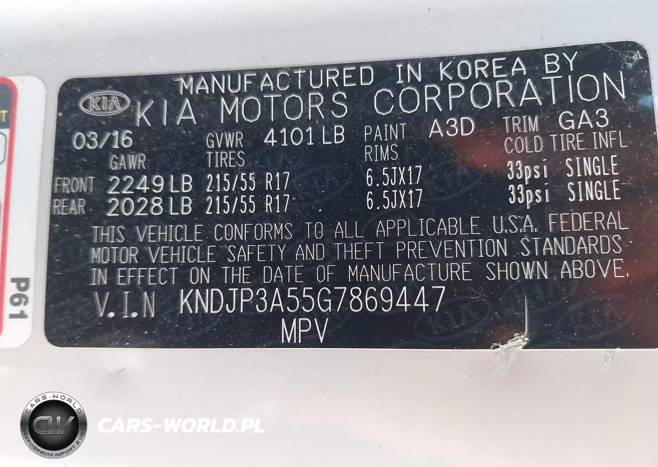 2016 Kia Soul + VIN:KNDJP3A55G7869447 - 9