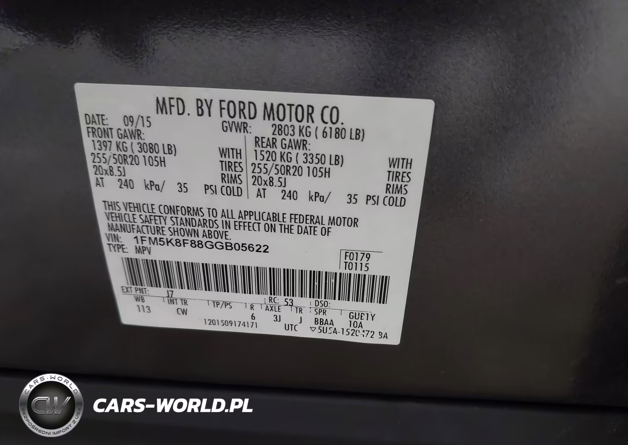 2016 Ford Explorer Limited VIN:1FM5K8F88GGB05622 - 9