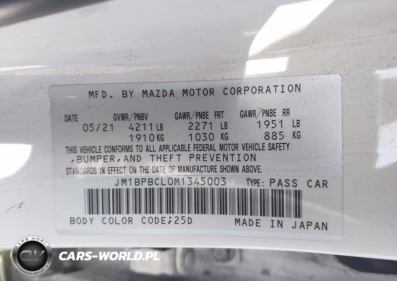 2021 Mazda Mazda3 Preferred VIN:JM1BPBCL0M1345003 - 9