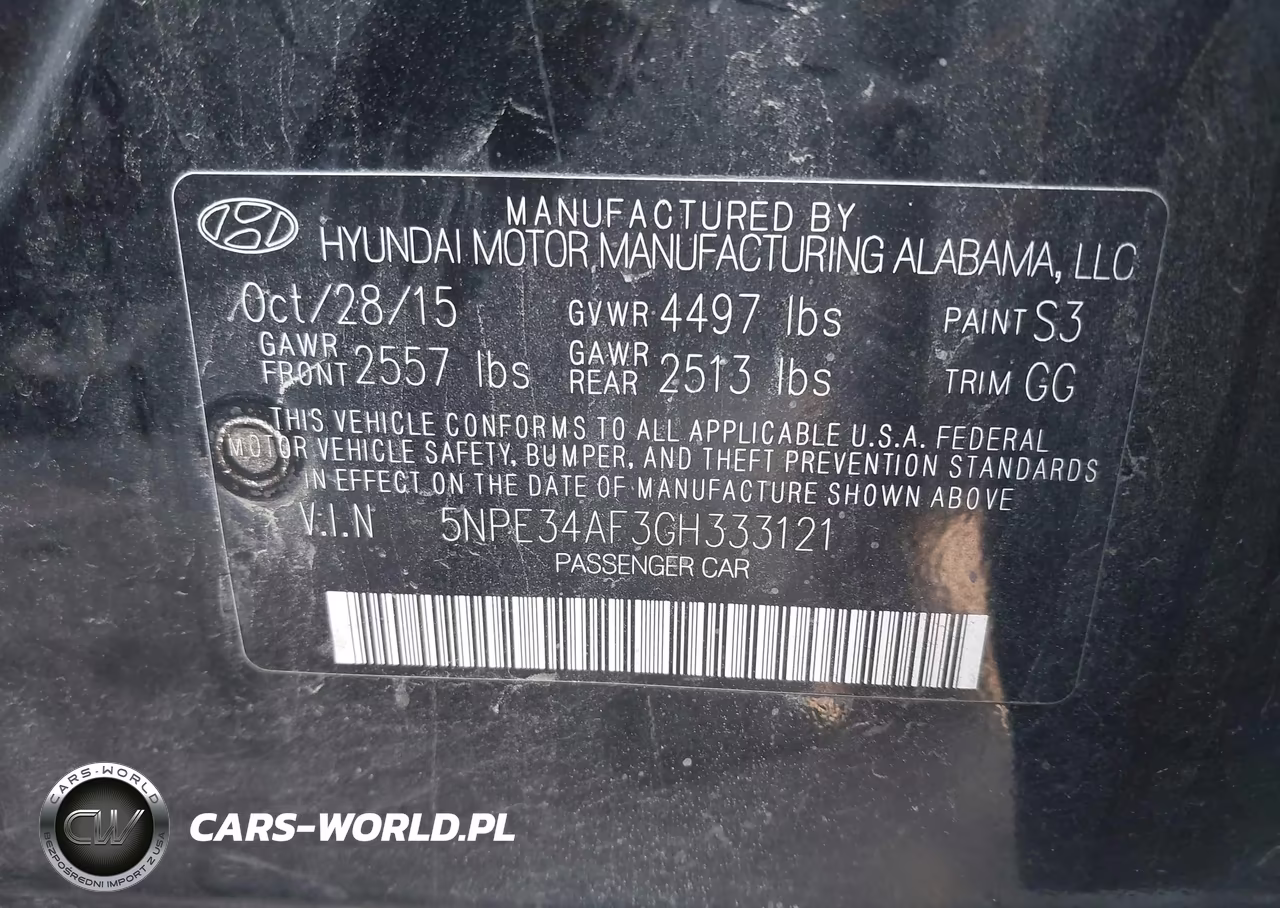 2016 Hyundai Sonata Limited VIN:5NPE34AF3GH333121 - 9