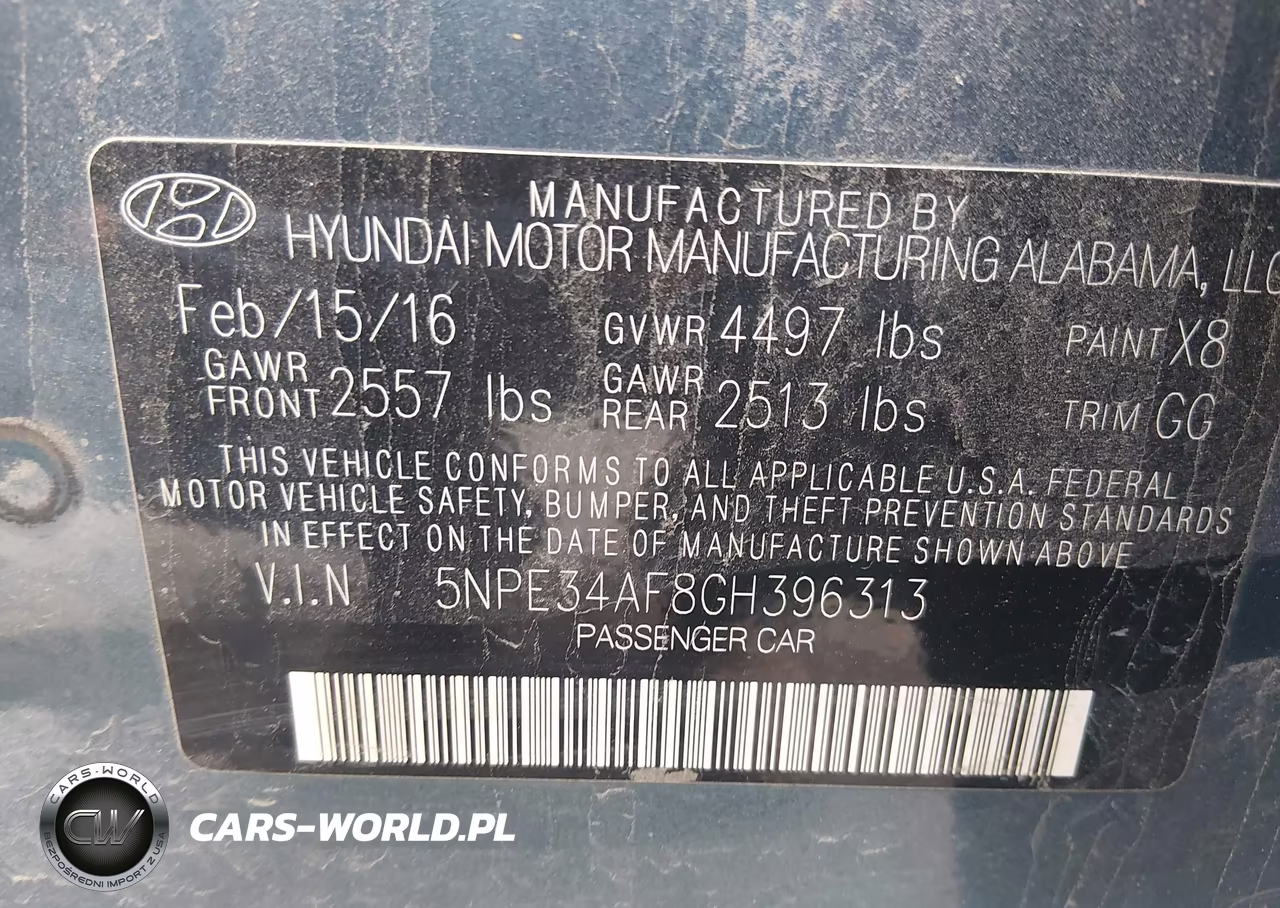 2016 Hyundai Sonata Sport VIN:5NPE34AF8GH396313 - 9