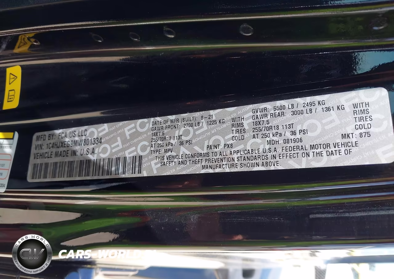 2021 Jeep Wrangler Unlimited Sahara 4X4 VIN:1C4HJXEG9MW801334 - 9