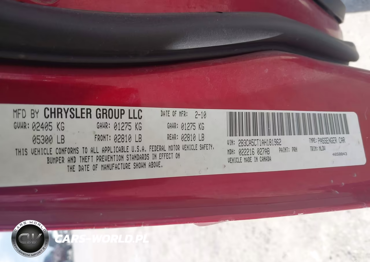 2010 Dodge Charger R-T VIN:2B3CA5CT1AH181962 - 9