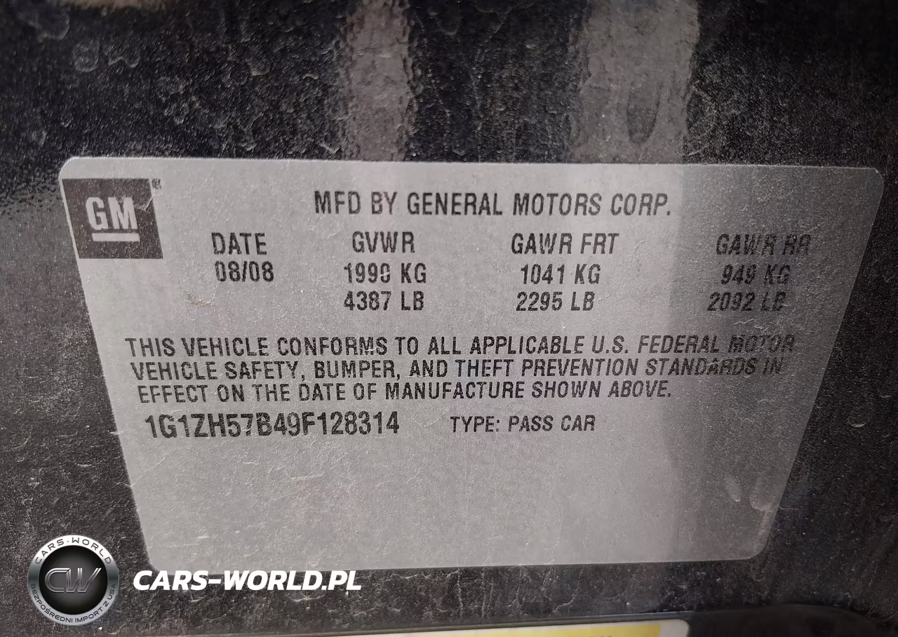 2009 Chevrolet Malibu Lt VIN:1G1ZH57B49F128314 - 9