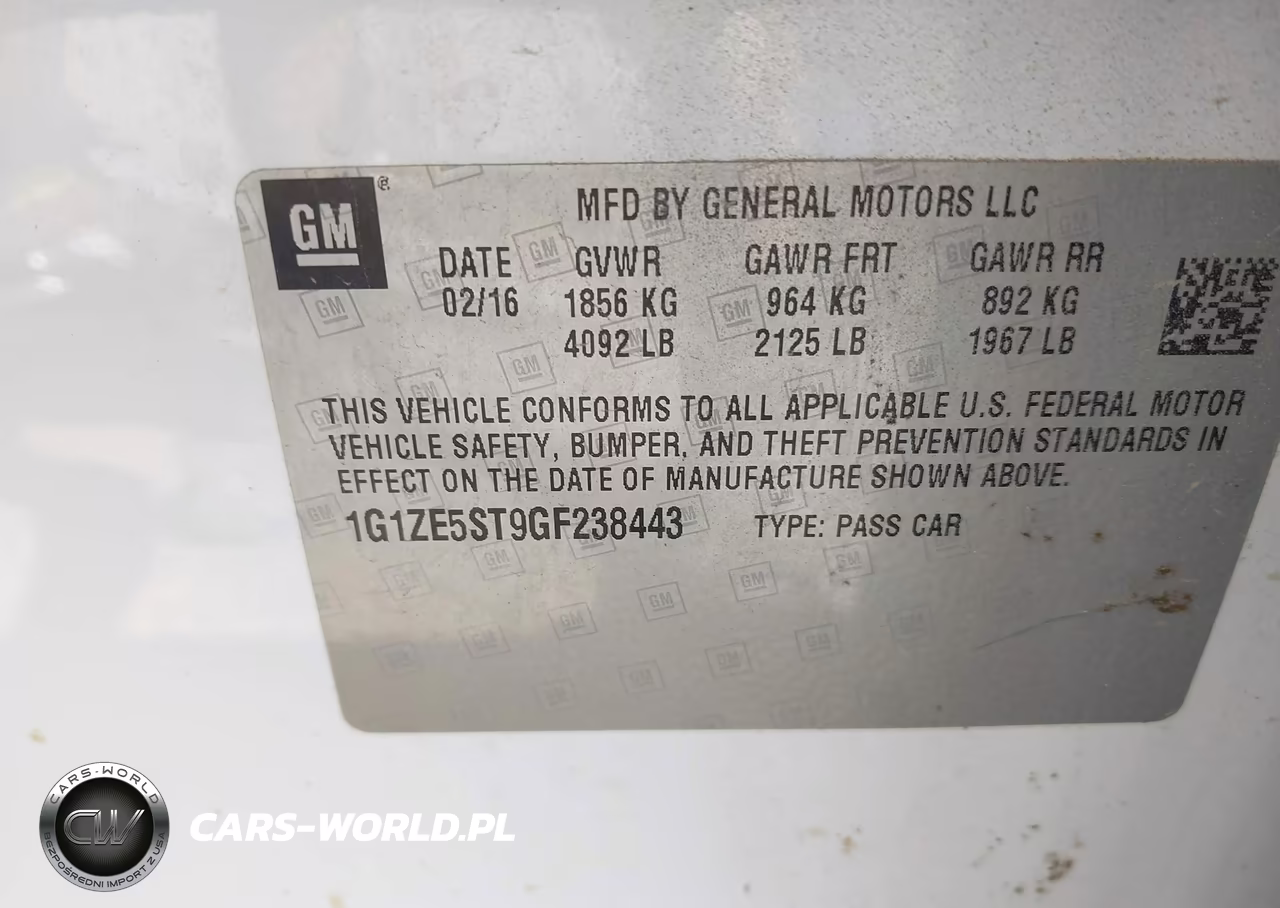 2016 Chevrolet Malibu 1Lt VIN:1G1ZE5ST9GF238443 - 9