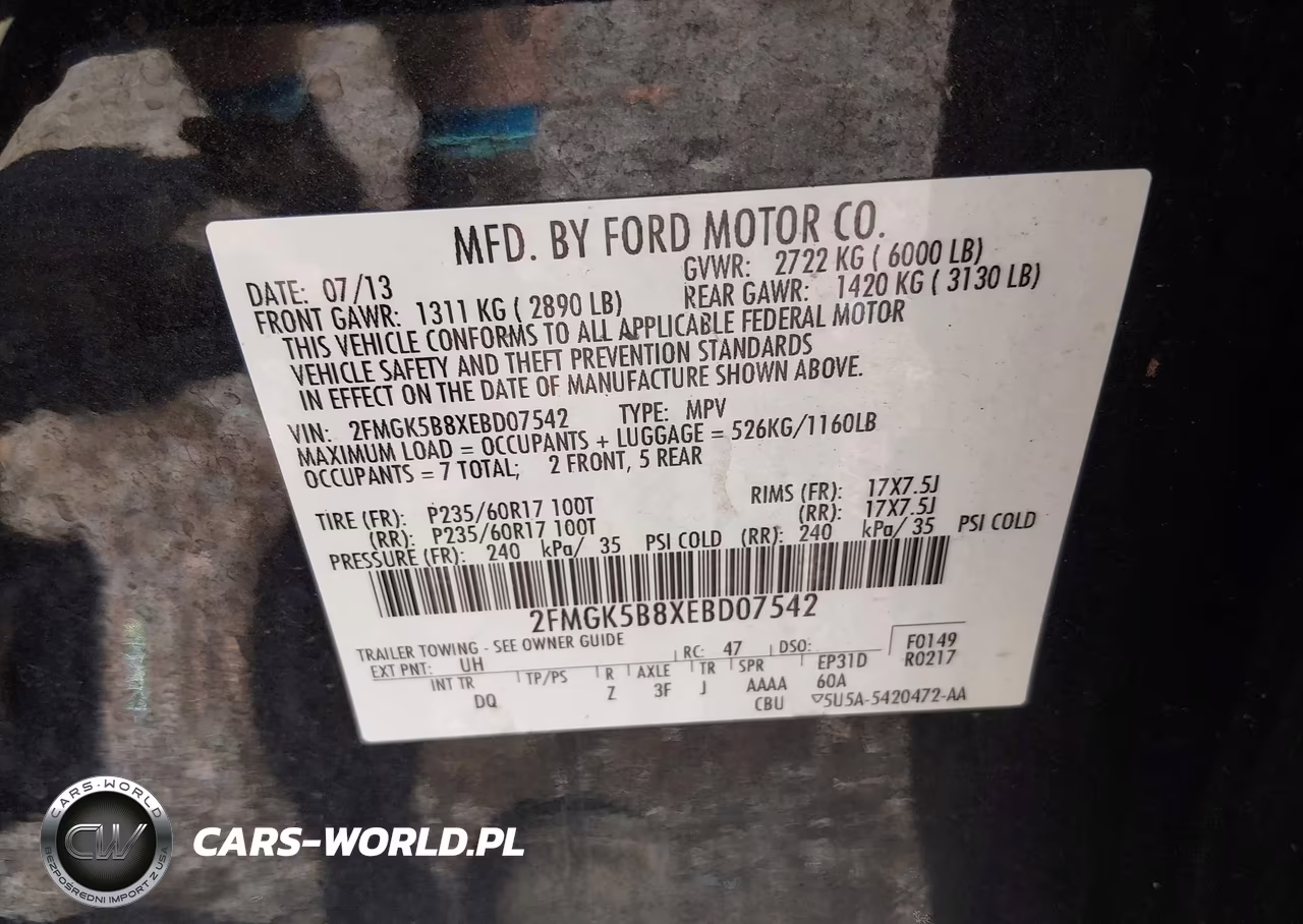 2014 Ford Flex Se VIN:2FMGK5B8XEBD07542 - 9