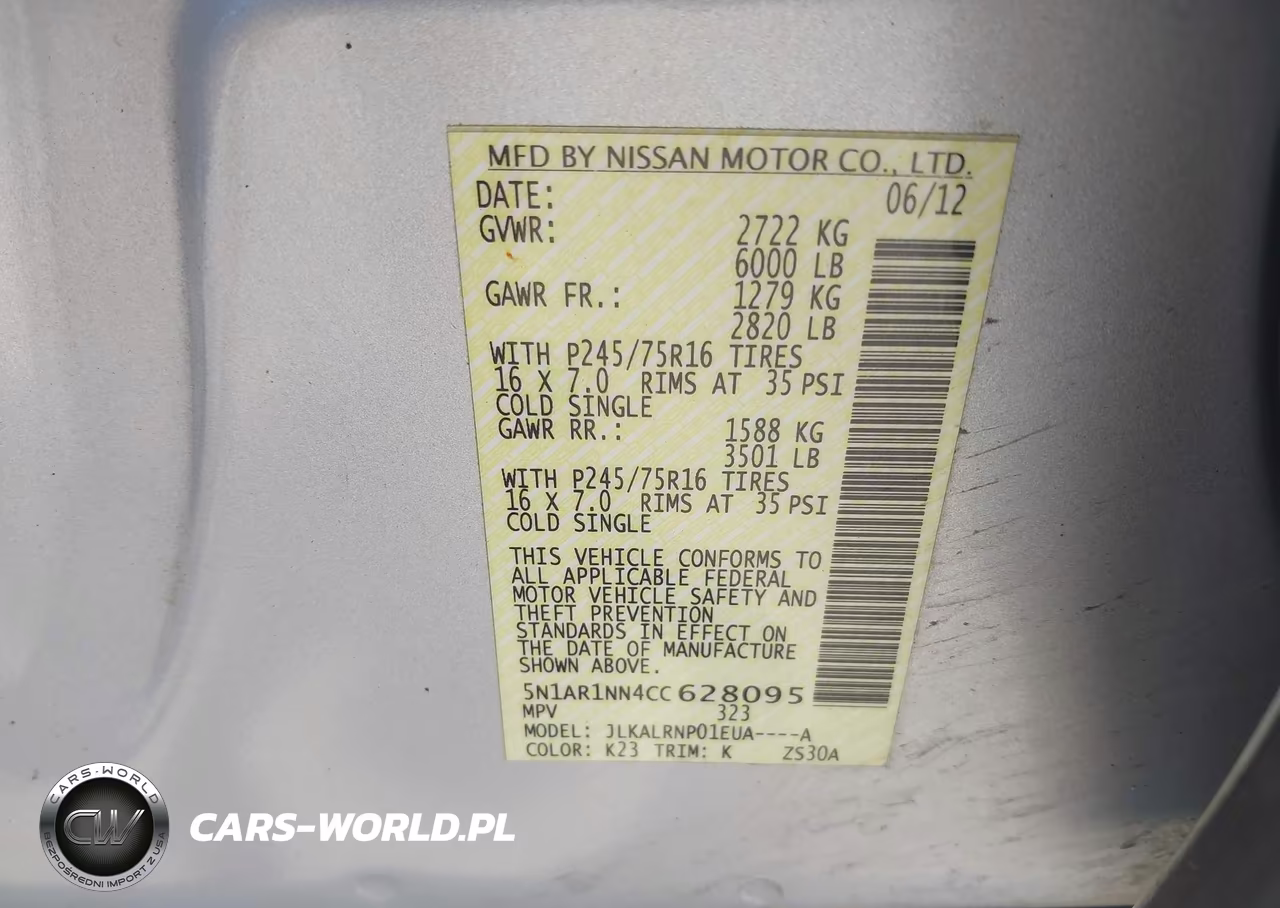 2012 Nissan Pathfinder S VIN:5N1AR1NN4CC628095 - 9