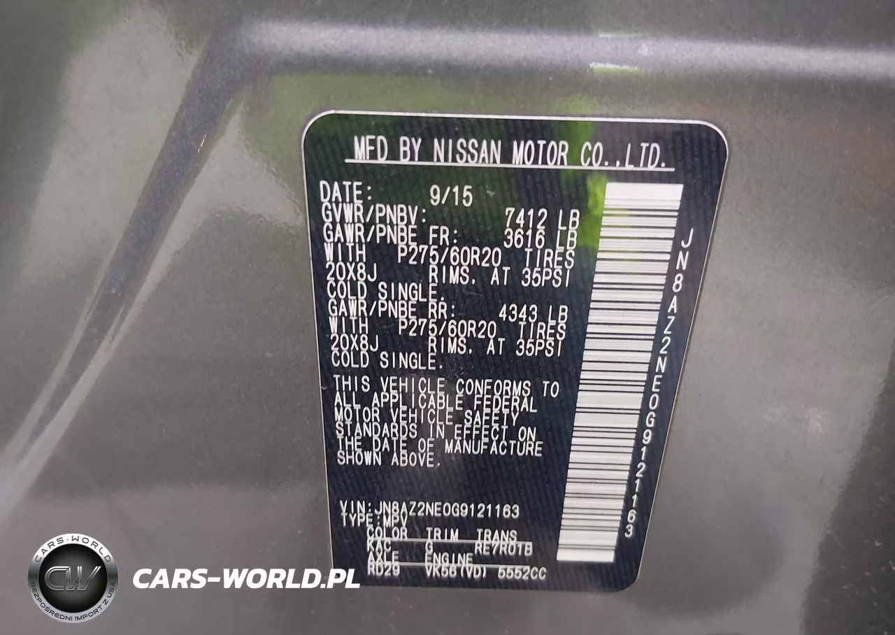 2016 Infiniti Qx80 Limited VIN:JN8AZ2NE0G9121163 - 9