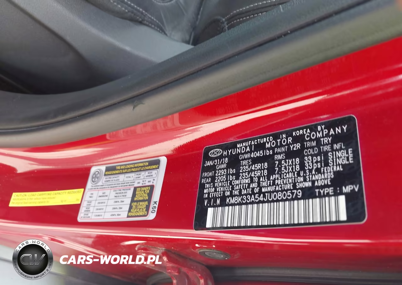 2018 Hyundai Kona Limited VIN:KM8K33A54JU080579 - 9