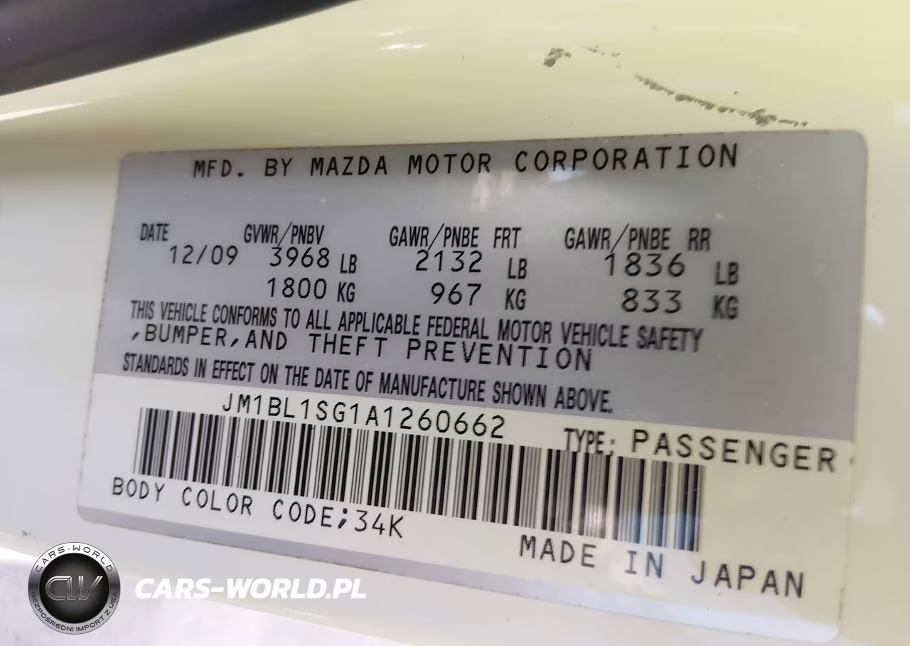 2010 Mazda Mazda3 I Sport VIN:JM1BL1SG1A1260662 - 9