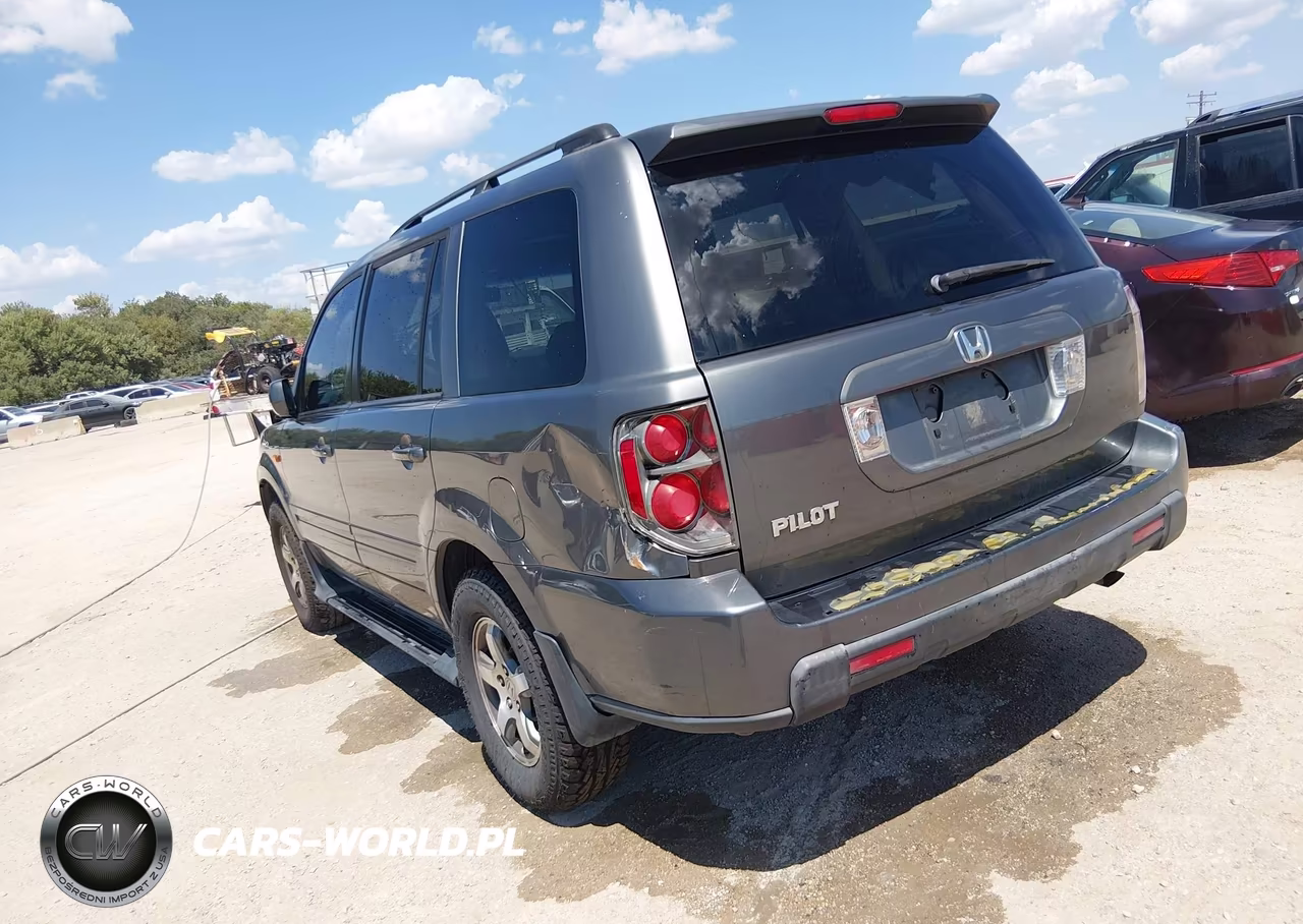 2007 Honda Pilot Ex-L VIN:5FNYF28607B025417 - 3