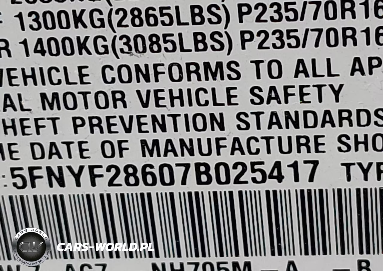 2007 Honda Pilot Ex-L VIN:5FNYF28607B025417 - 9