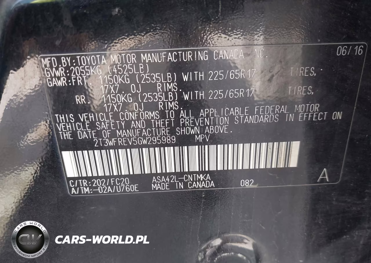 2016 Toyota Rav4 Xle VIN:2T3WFREV5GW295989 - 9