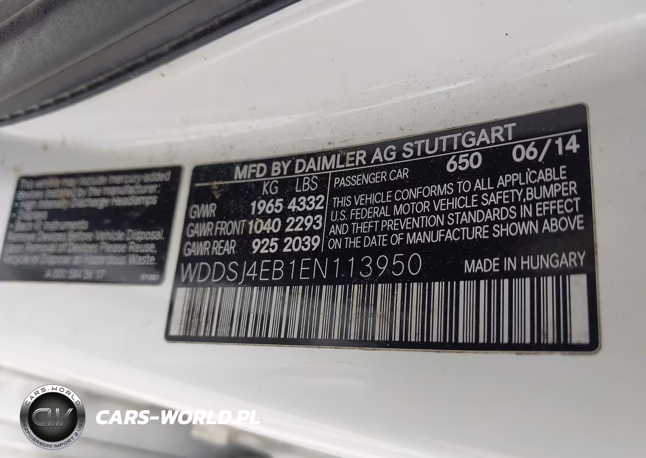 2014 Mercedes-Benz Cla 250 VIN:WDDSJ4EB1EN113950 - 9