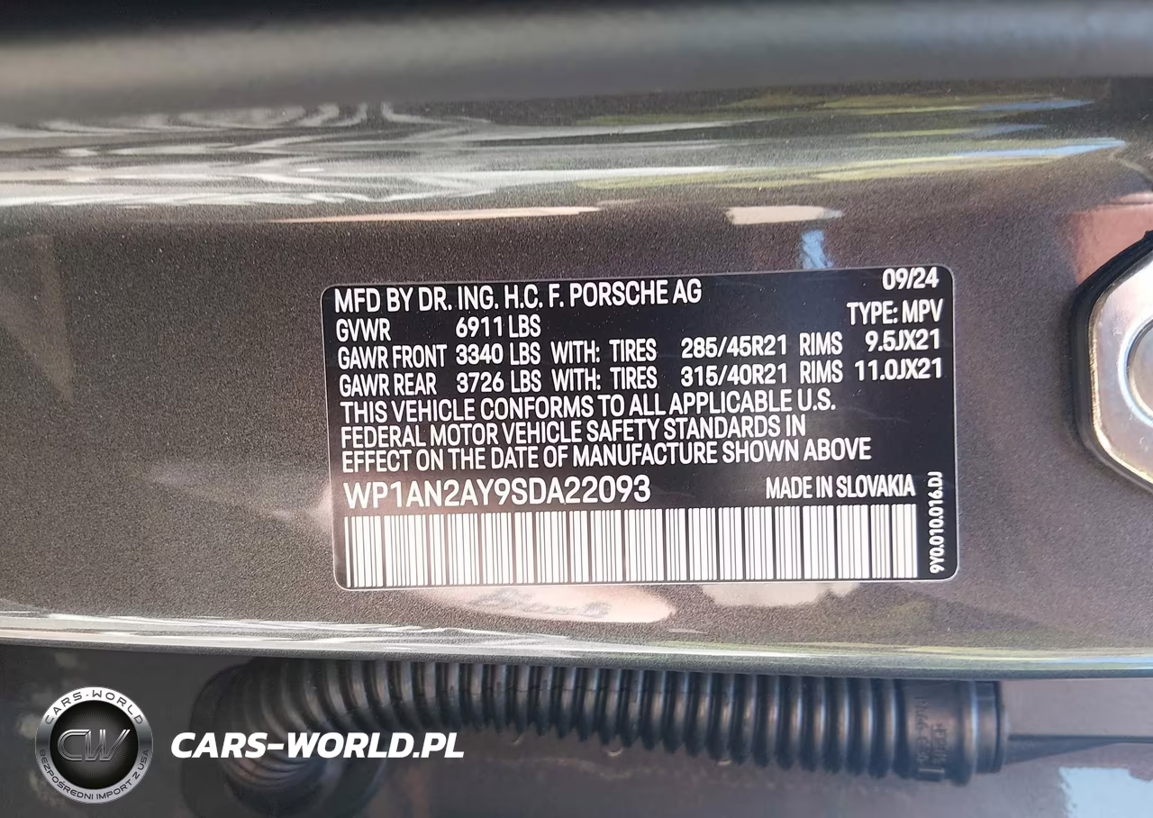 2025 Porsche Cayenne E-Hybrid S VIN:WP1AN2AY9SDA22093 - 9