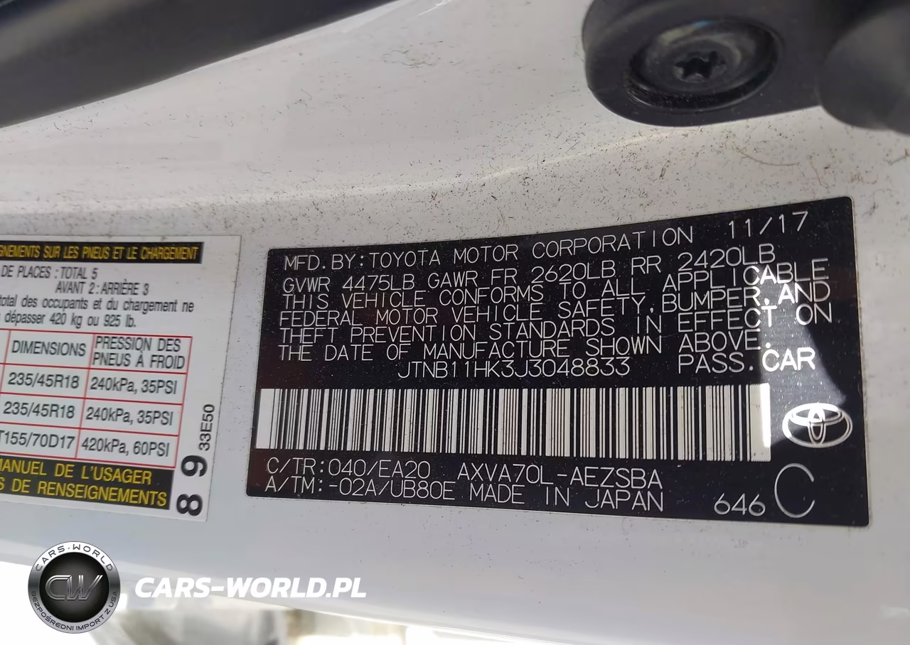 2018 Toyota Camry Se VIN:JTNB11HK3J3048833 - 9