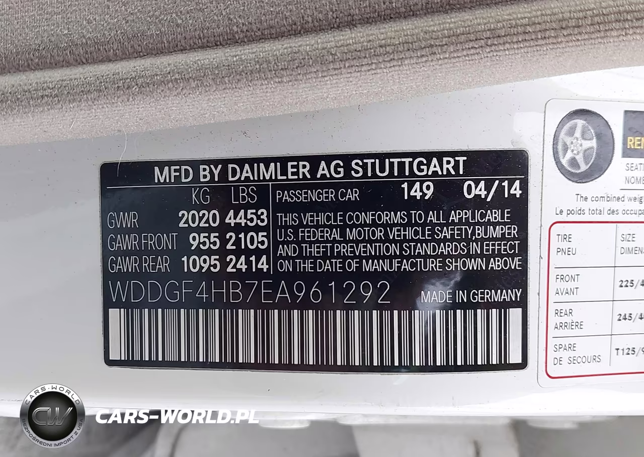 2014 Mercedes-Benz C 250 Sport VIN:WDDGF4HB7EA961292 - 9