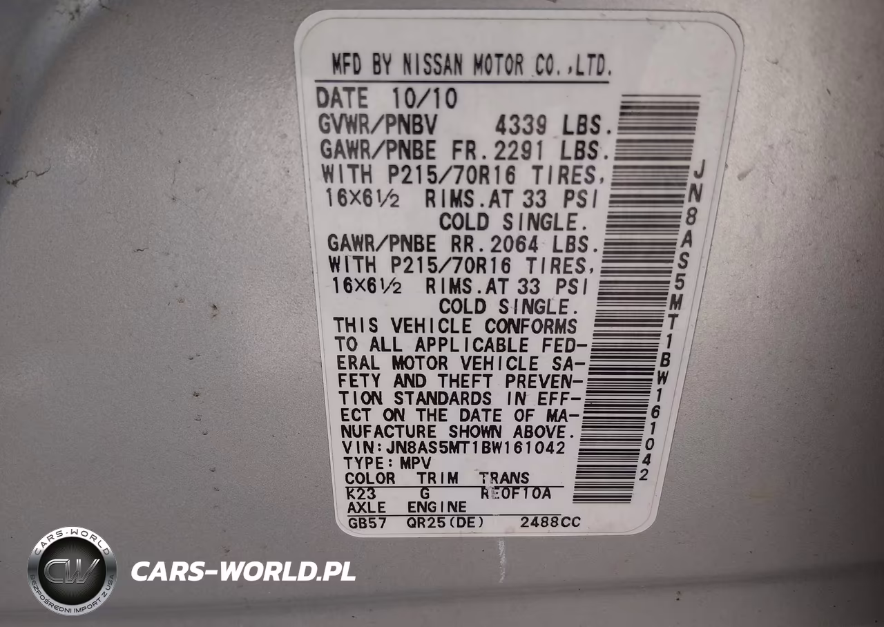 2011 Nissan Rogue S VIN:JN8AS5MT1BW161042 - 9