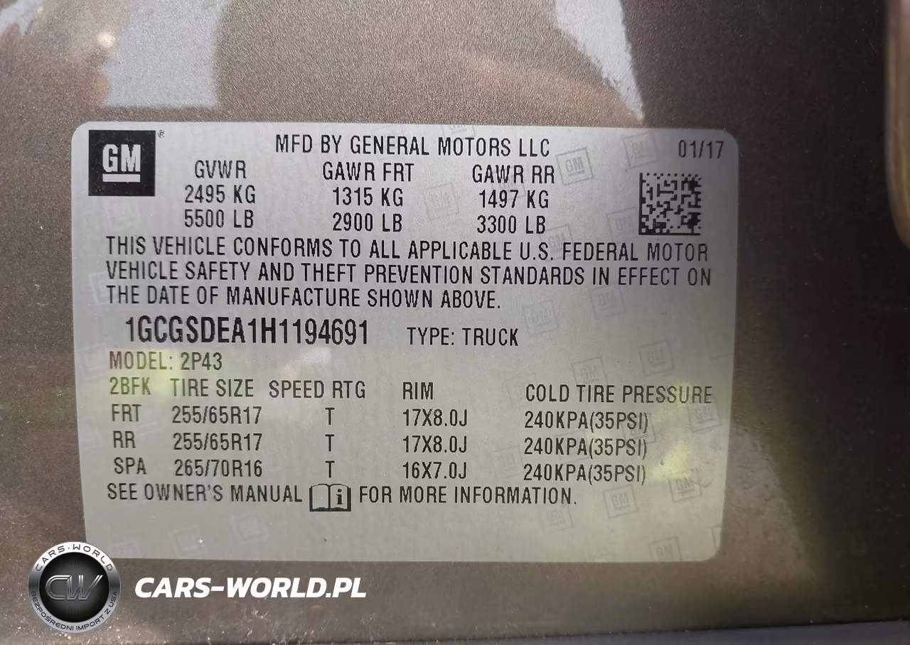 2017 Chevrolet Colorado 2Wd Z71 VIN:1GCGSDEA1H1194691 - 9