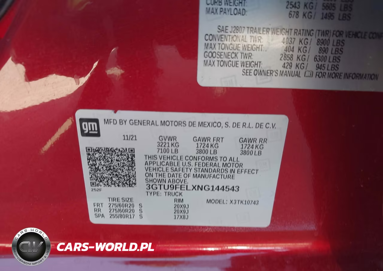 2022 GMC Sierra Limited K1500 Denali VIN:3GTU9FELXNG144543 - 9
