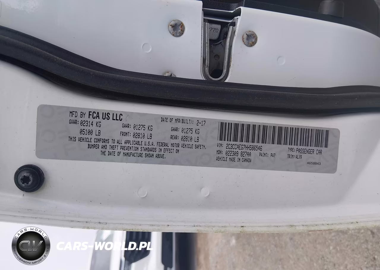 2017 Chrysler 300C VIN:2C3CCAEG7HH586546 - 9
