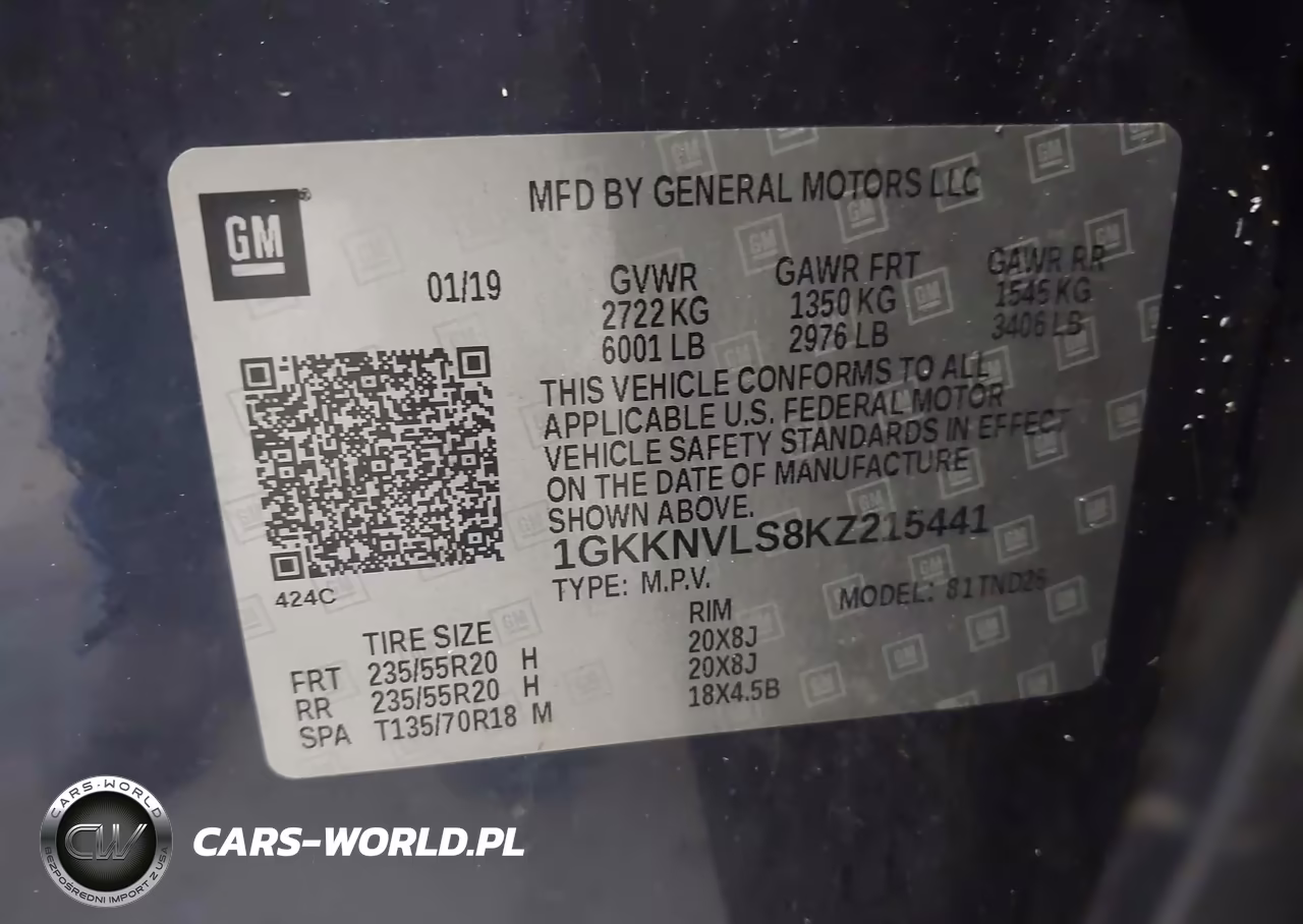 2019 GMC Acadia Slt-1 VIN:1GKKNVLS8KZ215441 - 9
