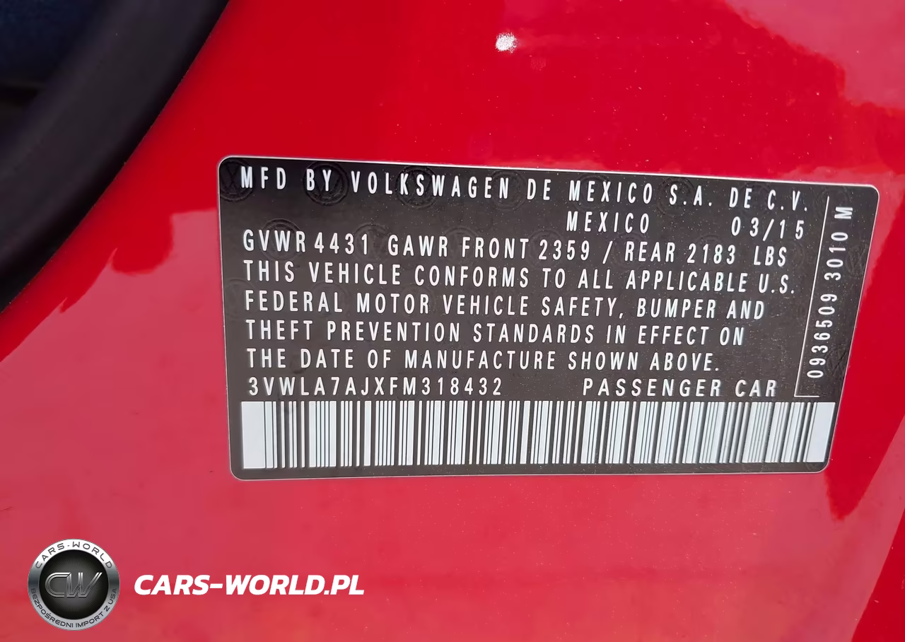 2015 Volkswagen Jetta 2.0L Tdi Se VIN:3VWLA7AJXFM318432 - 9