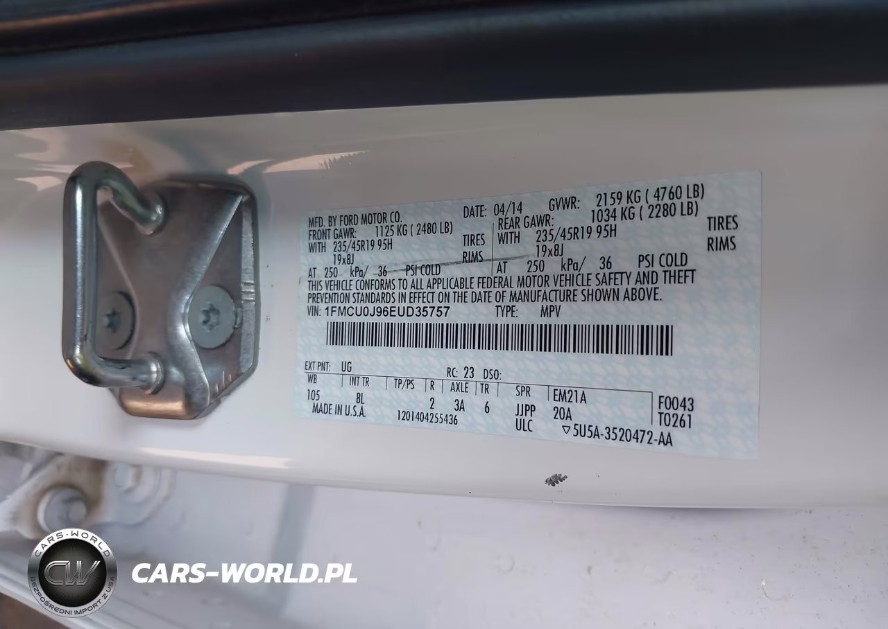 2014 Ford Escape Titanium VIN:1FMCU0J96EUD35757 - 9