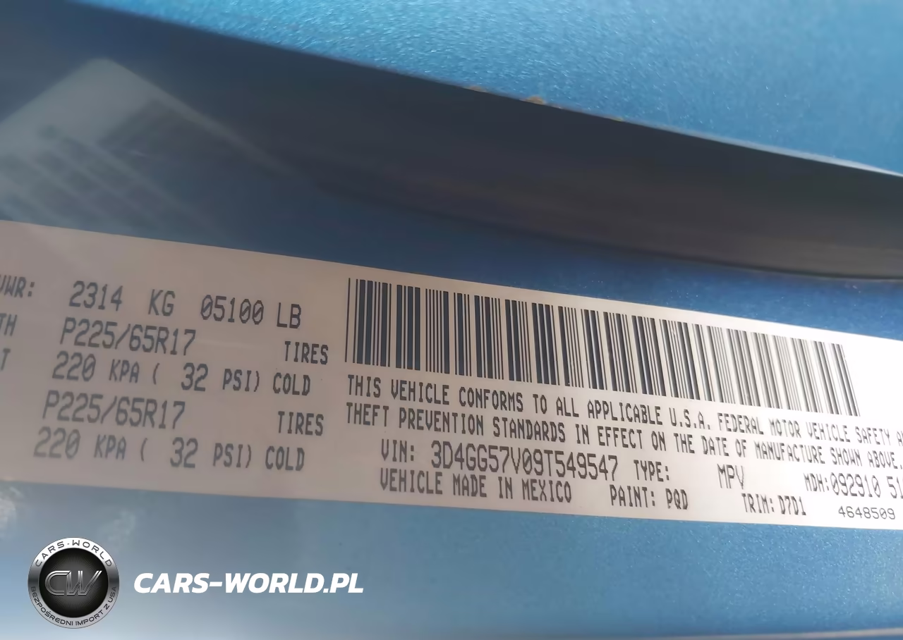 2009 Dodge Journey Sxt VIN:3D4GG57V09T549547 - 9