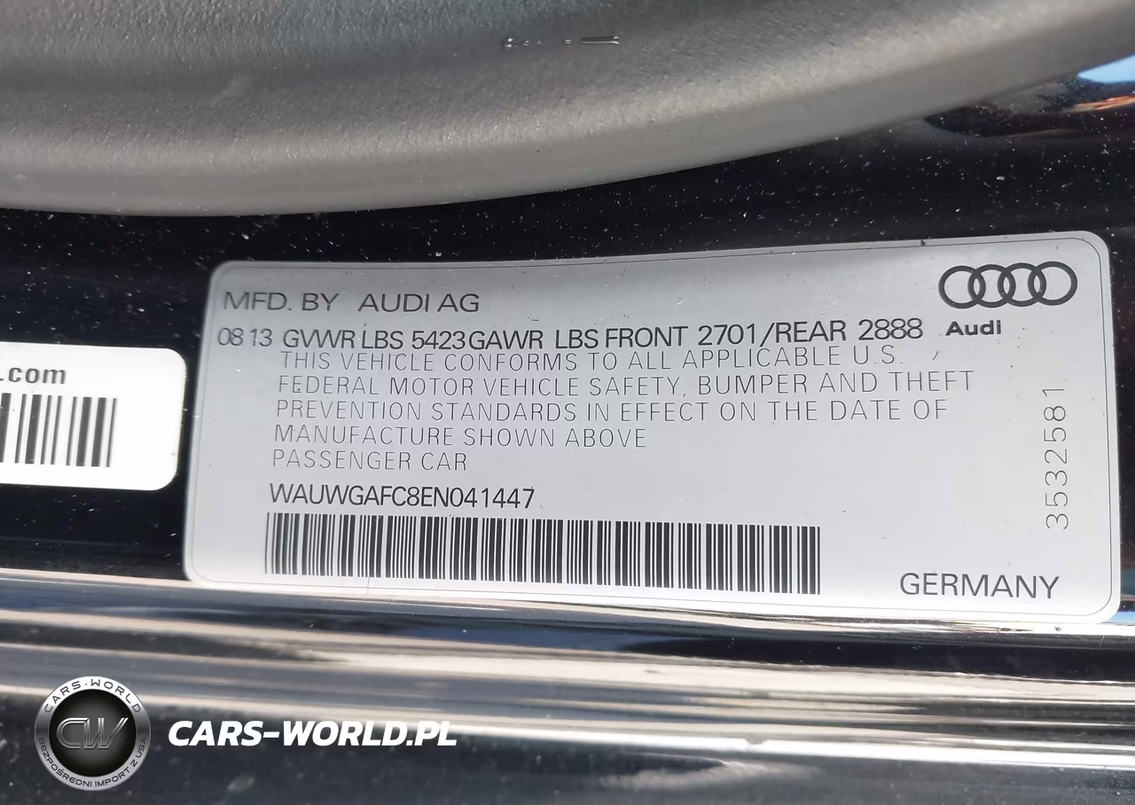 2014 Audi A7 3.0T Premium Plus VIN:WAUWGAFC8EN041447 - 9