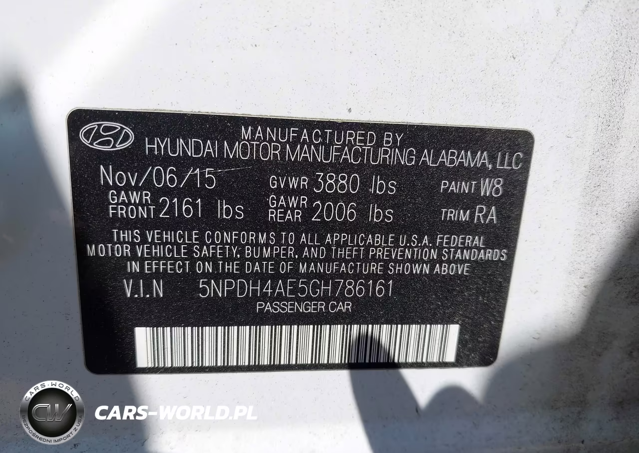 2016 Hyundai Elantra Se VIN:5NPDH4AE5GH786161 - 9