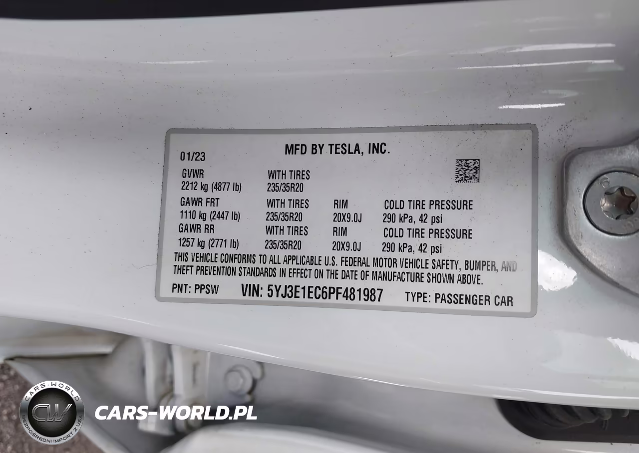 2023 Tesla Model 3 Performance Dual Motor All-Wheel Drive VIN:5YJ3E1EC6PF481987 - 9