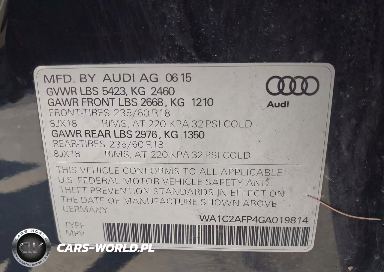 2016 Audi Q5 2.0T Premium VIN:WA1C2AFP4GA019814 - 9