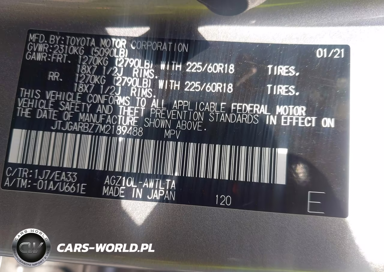 2021 Lexus Nx 300 VIN:JTJGARBZ7M2189488 - 9