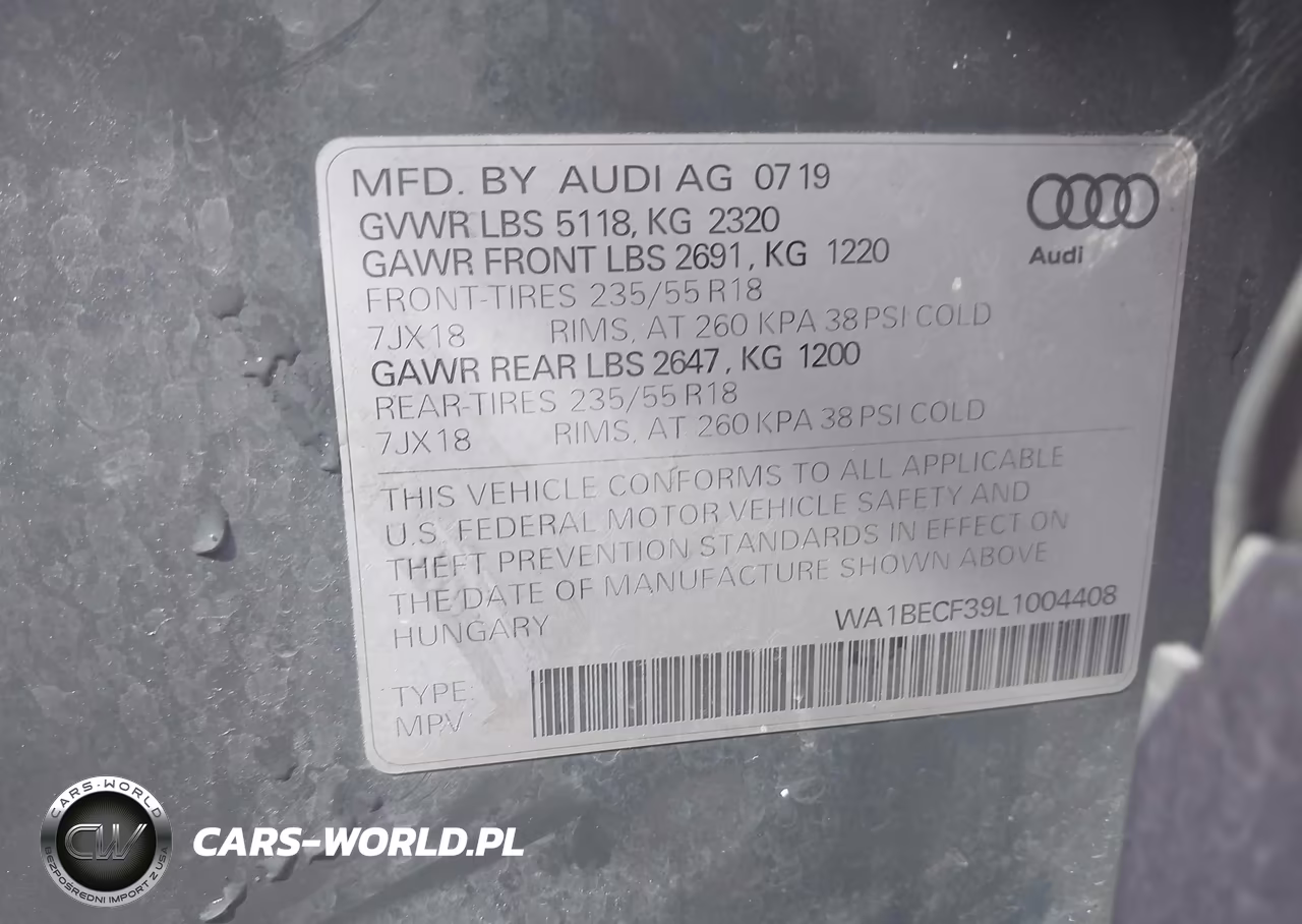 2020 Audi Q3 Premium Plus 45 Tfsi Quattro Tiptronic VIN:WA1BECF39L1004408 - 9