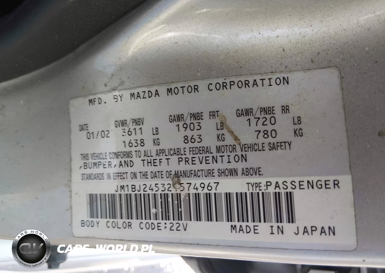 2002 Mazda Protege5 VIN:JM1BJ245321574967 - 9